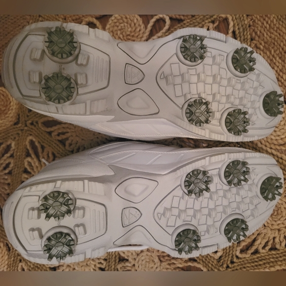 Nike Air white cleated golf shoes 6s - Picture 6 of 8
